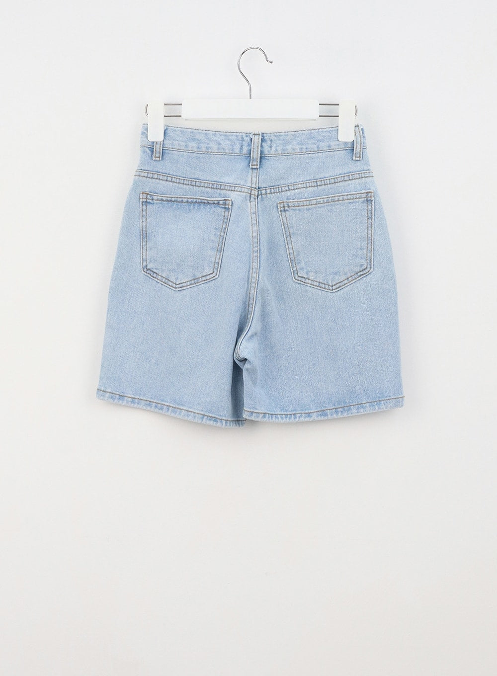 Light blue discount denim shorts