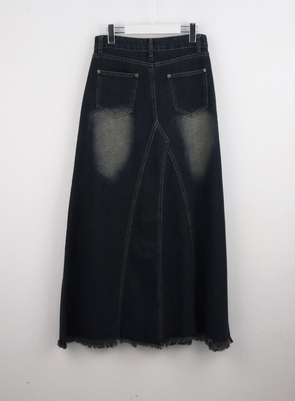 Black jean skirt top size 16