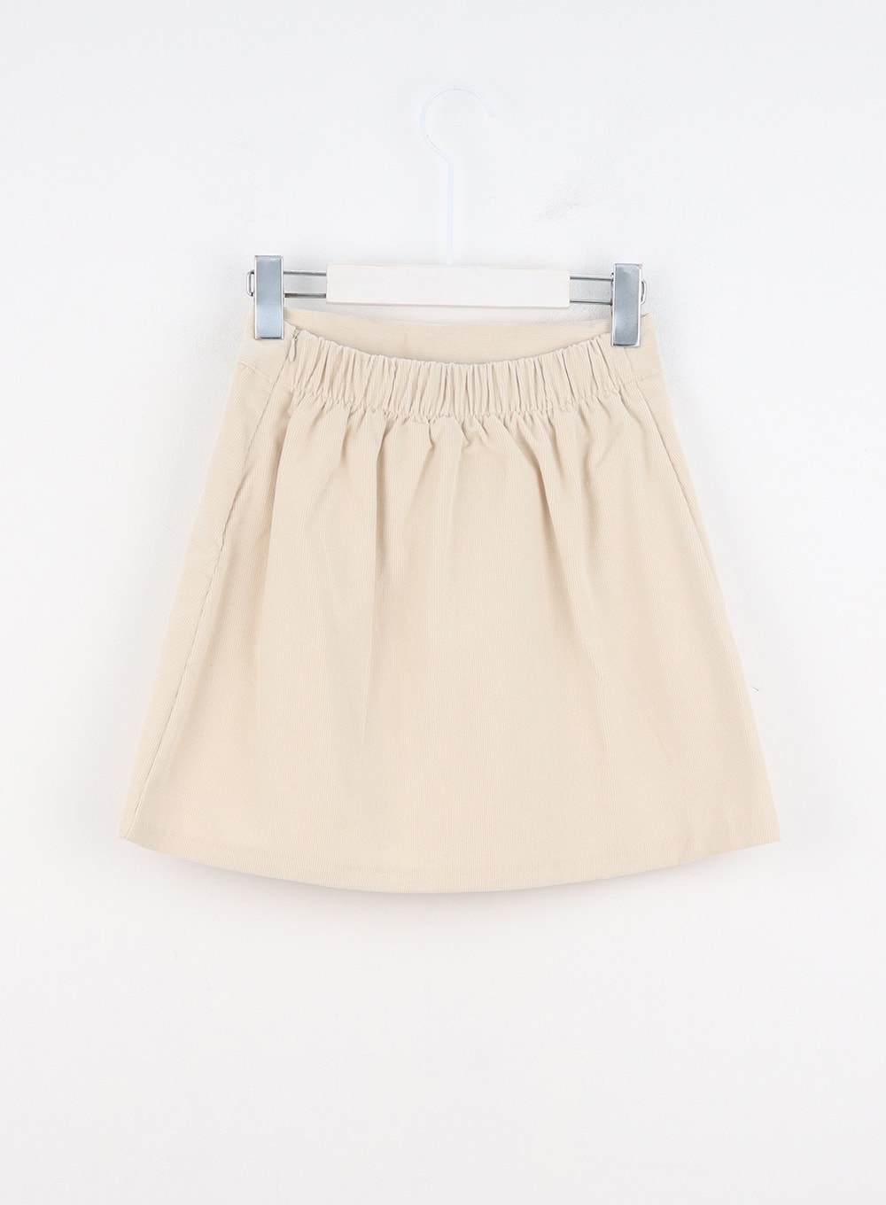 Beige corduroy mini skirt best sale