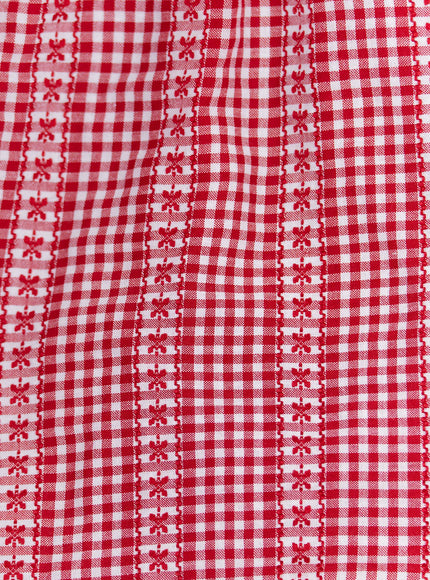 frill-trimmed-gingham-short-sleeve-blouse-ca514