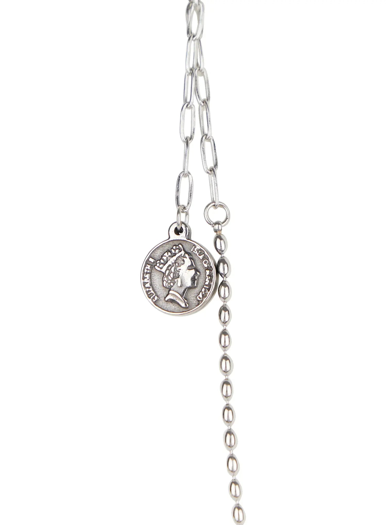 Long Coin Drop Necklace CO503