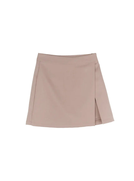 chic-a-line-mini-skirt-cj519 / Beige