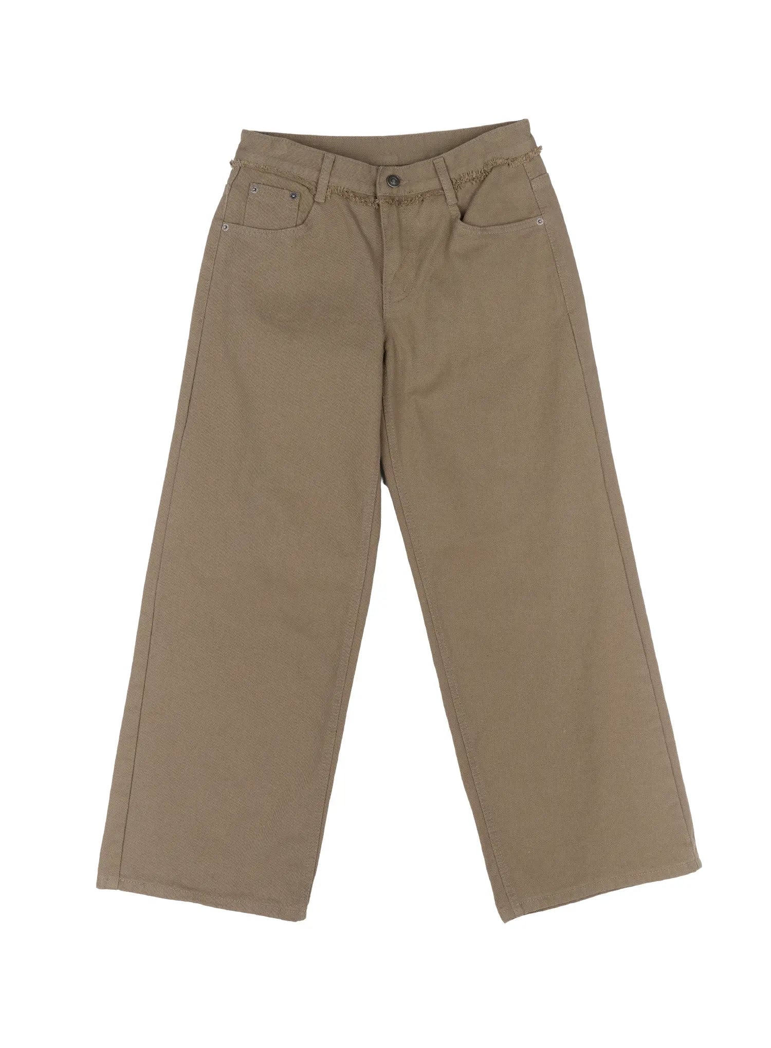 floral-pocket-wide-leg-pants-cd522 / Beige