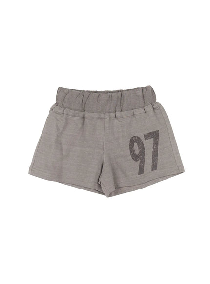 trendy-graphic-print-shorts-cl529 / Beige