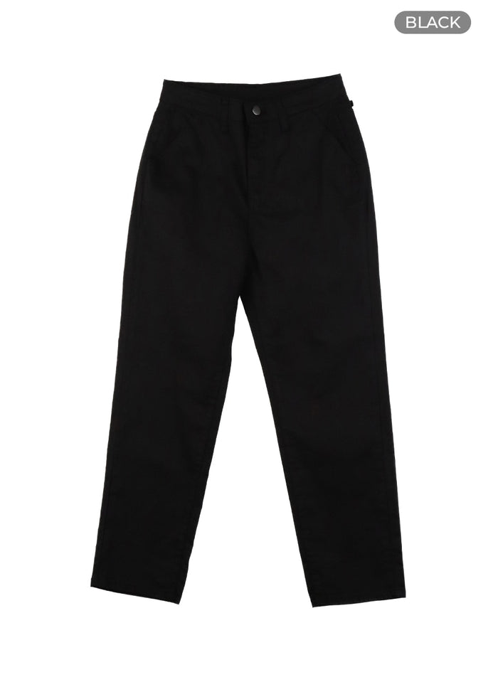cropped-straight-fit-pants-oa415 / Black