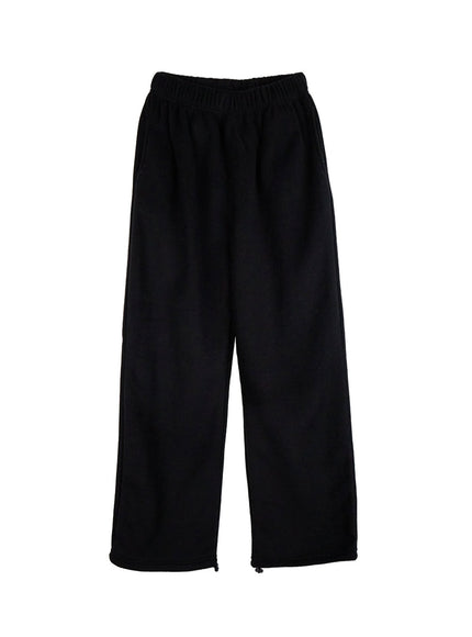 cozy-wide-fit-sweatpants-on408 / Black