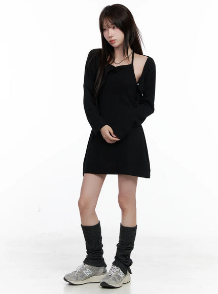 Knit Dress and Cardigan Set CO520