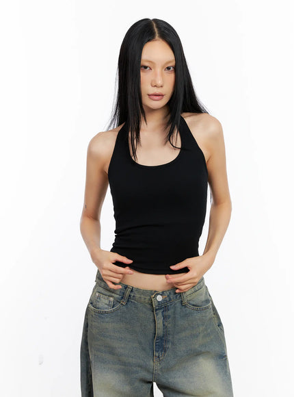 Basic Halter Crop Tank CL530