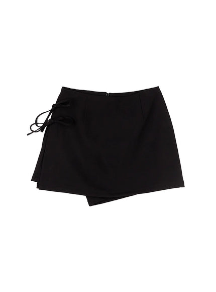 Strap Detail Slit Mini Skirt CO503