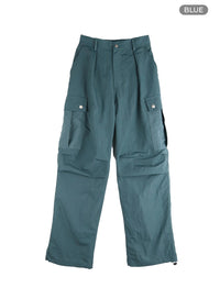cargo-wide-leg-trousers-unisex-cm411 / Blue