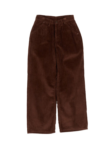 corduroy-wide-leg-pants-cn526 / Brown