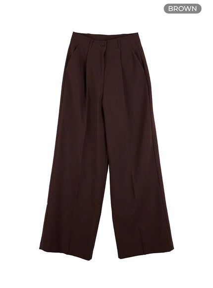 wide-tailored-trousers-oo416 / Brown