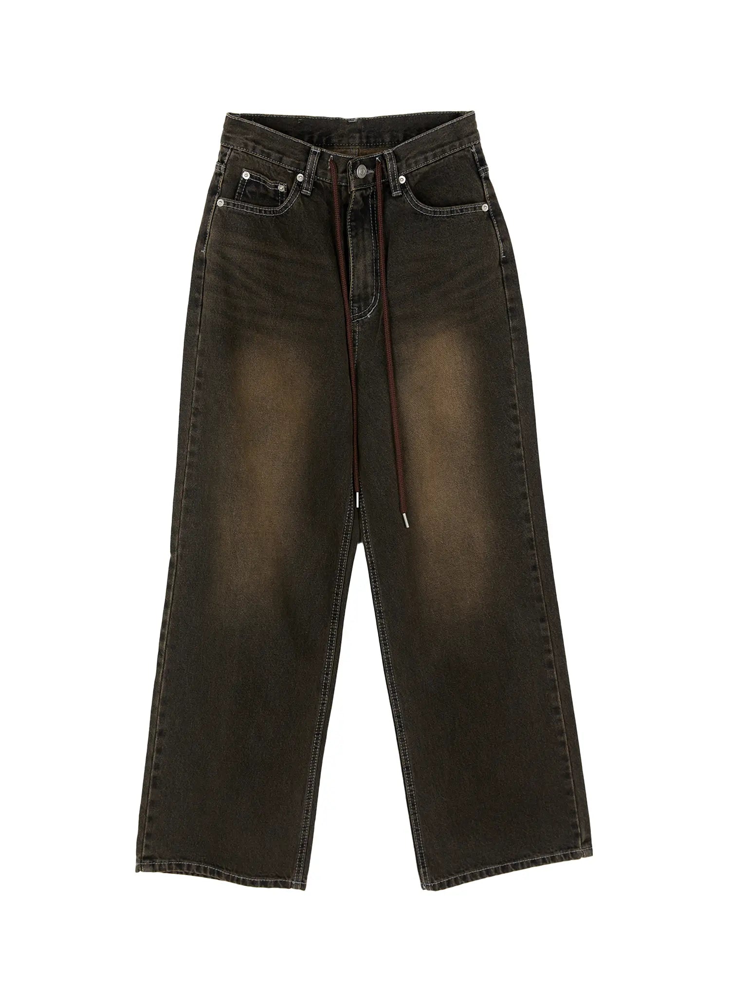 lucinda-high-rise-wide-leg-jeans-cg512 / Dark brown