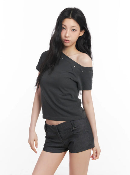 Edgy One-Shoulder Top CU511