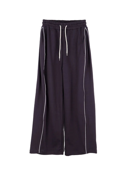 casual-drawstring-trackpants-cs517 / Dark gray