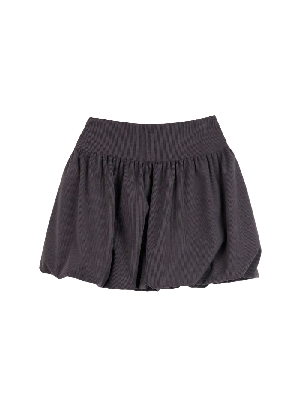 corduroy-solid-mini-skirt-cn412 / Dark gray