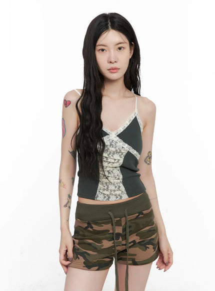 Lace Trim Cami Top CN513