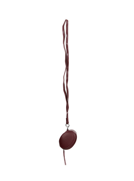 mini-crossbody-purse-with-mirror-cf503 / Dark red