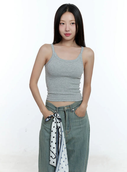 slim-fit-tank-top-cu526 / Gray