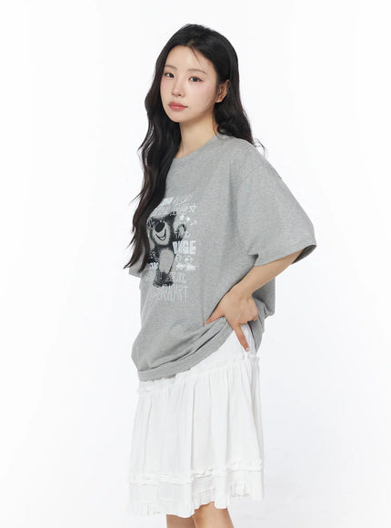 oversized-graphic-tee-cd805 / Gray