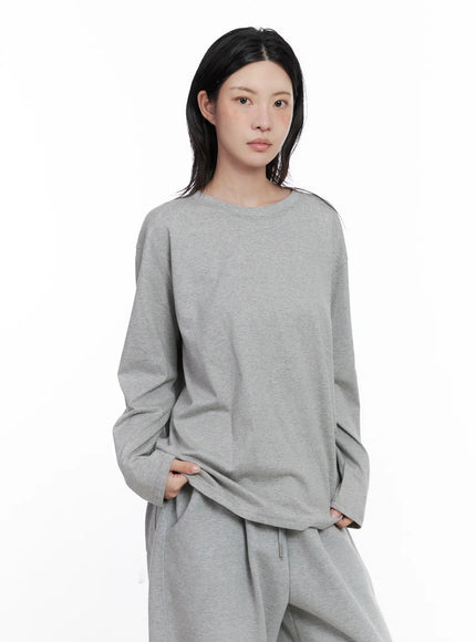 Basic Oversized Long Sleeve Tee CS529