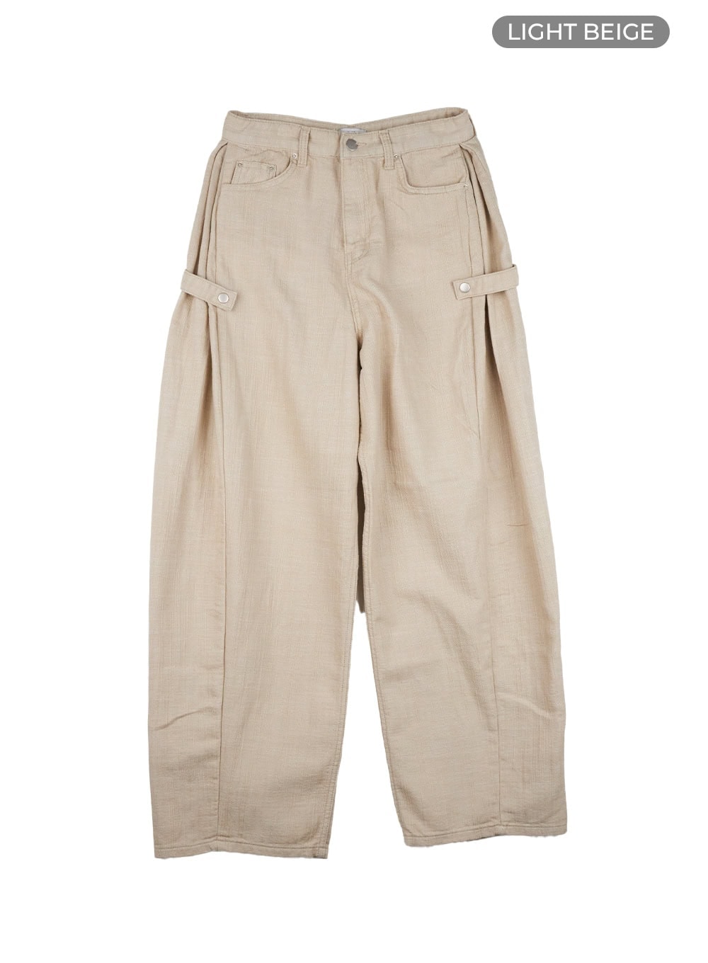 strap-wide-leg-pants-cy428 / Light beige