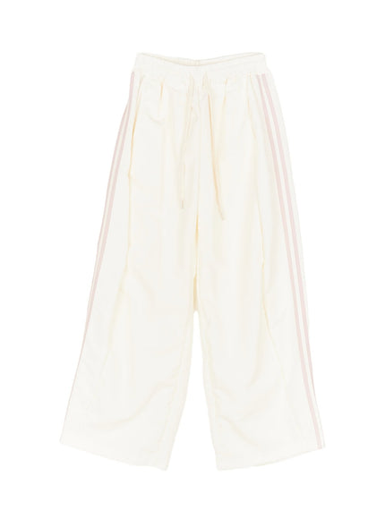 Wide Leg Stripe Track Pants CF524