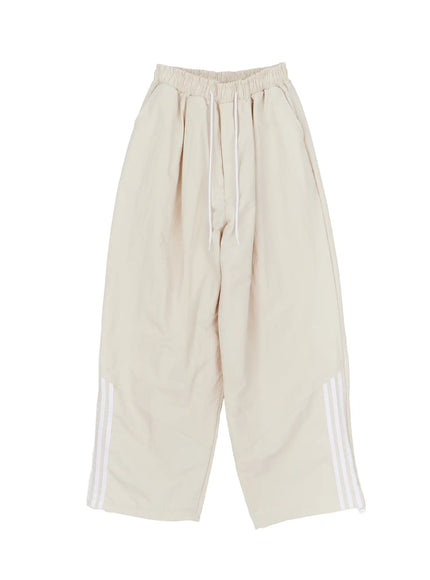 wide-leg-track-pants-cf523 / Light beige
