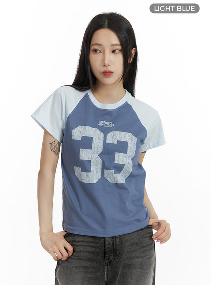 graphic-color-block-top-cm405 / Light blue