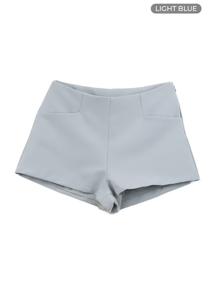solid-micro-shorts-oa429 / Light blue