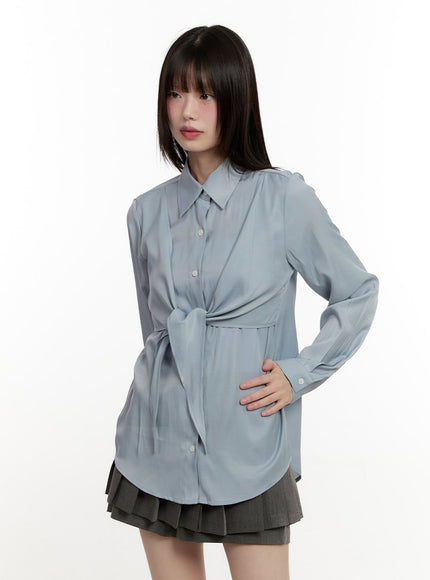 Wrap Collared Blouse Shirt CM513