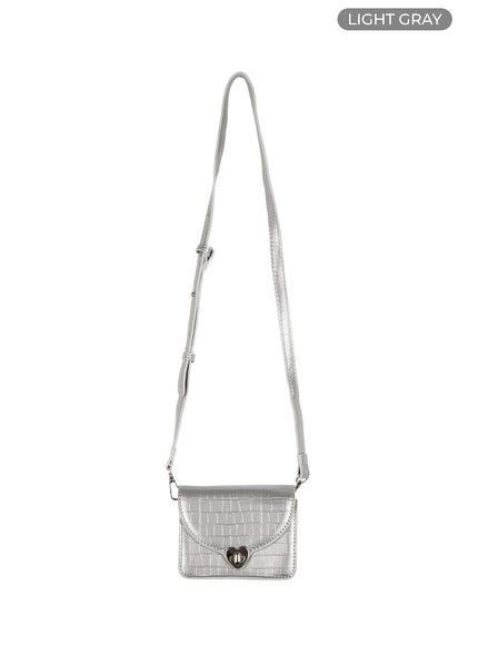square-crossbody-bag-ou427 / Light gray
