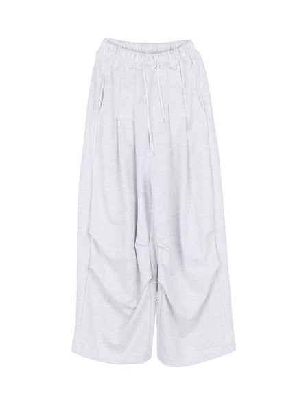 wide-fit-pintuck-sweatpants-cy512 / Light gray