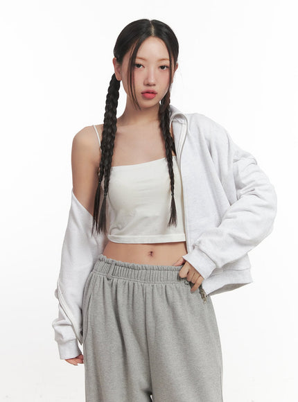 High-Neck Zip-Up Jacket CF525