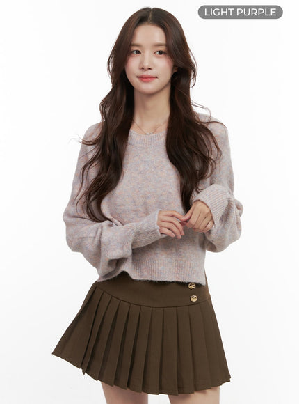 string-cut-out-bolero-top-oo421 / Light purple