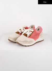 matherw-faux-fur-sneaker-od326 / Pink