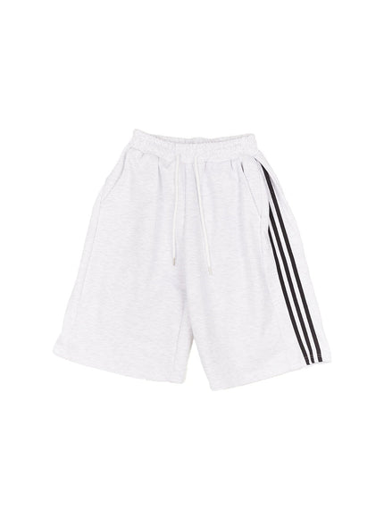 Striped Midi Track Shorts CF525