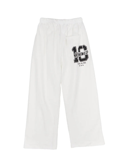 wide-leg-graphic-sweatpants-cd529 / White