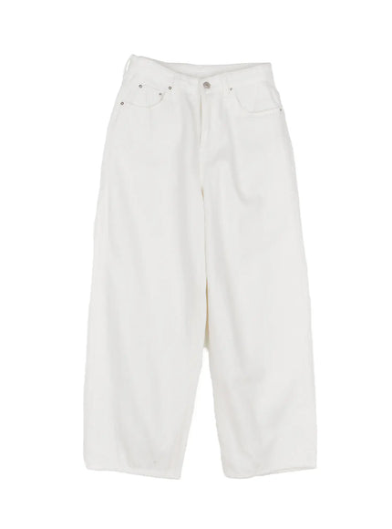 cozy-fleece-wide-leg-pants-cn526 / White