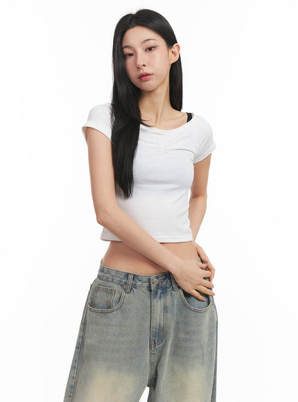 cropped-baby-tee-cm504 / White