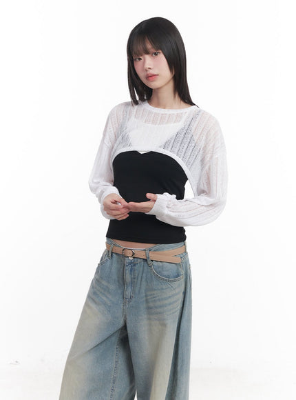 super-cropped-long-sleeve-sweater-cu505 / White