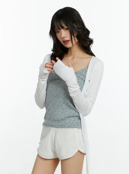 Eyelet Crop Bolero CF509