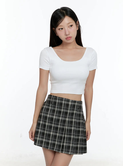 back-twist-crop-top-cs518 / White