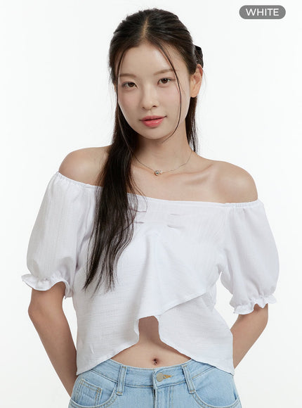 off-shoulder-crop-blouse-ol430 / White