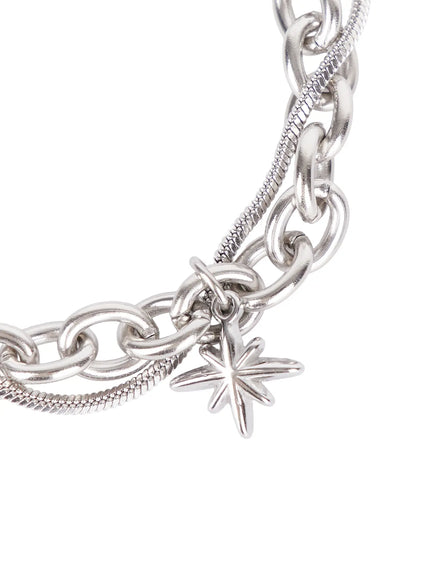 double-layer-star-charm-chain-bracelet-cj523