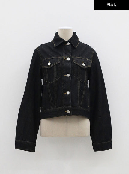 Button Denim Jacket OF321