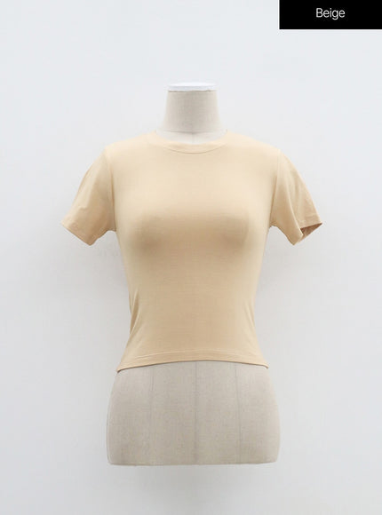 Slim Fit Crop Short Sleeve Tee BM304