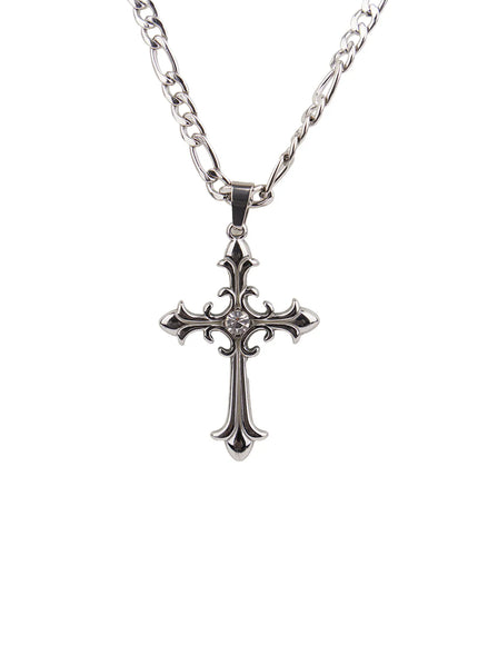 Chunky Chain Cross Necklace CM505