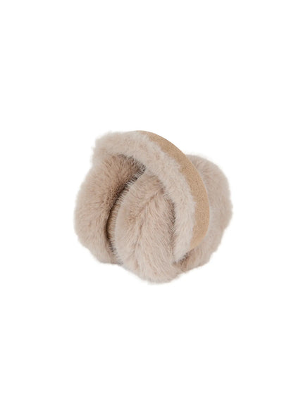 cozy-faux-fur-ear-warmers-cn524 / Beige