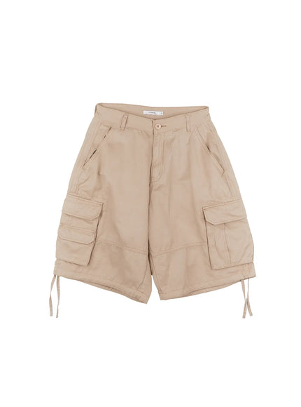 ghost-utility-cargo-bermuda-pants-cu530 / Beige